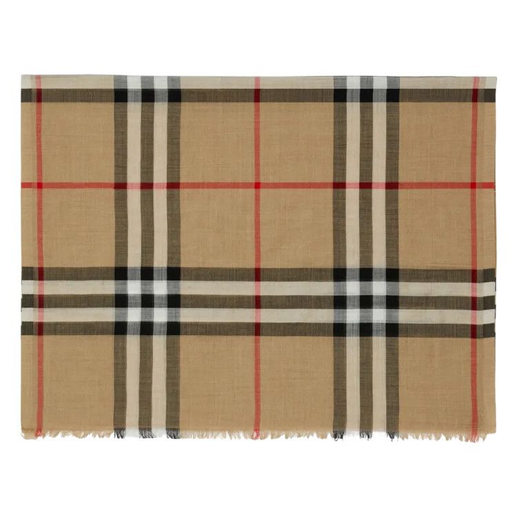 Burberry MU Gentleman Check Scarf 'Archive Beige'