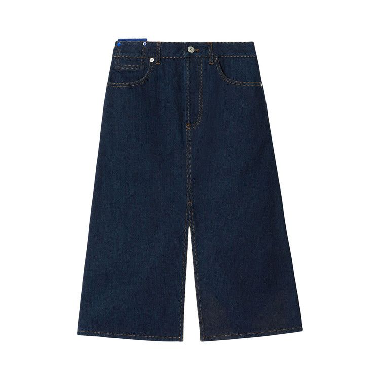 Burberry Mid Length Denim Skirt 'Indigo Blue'