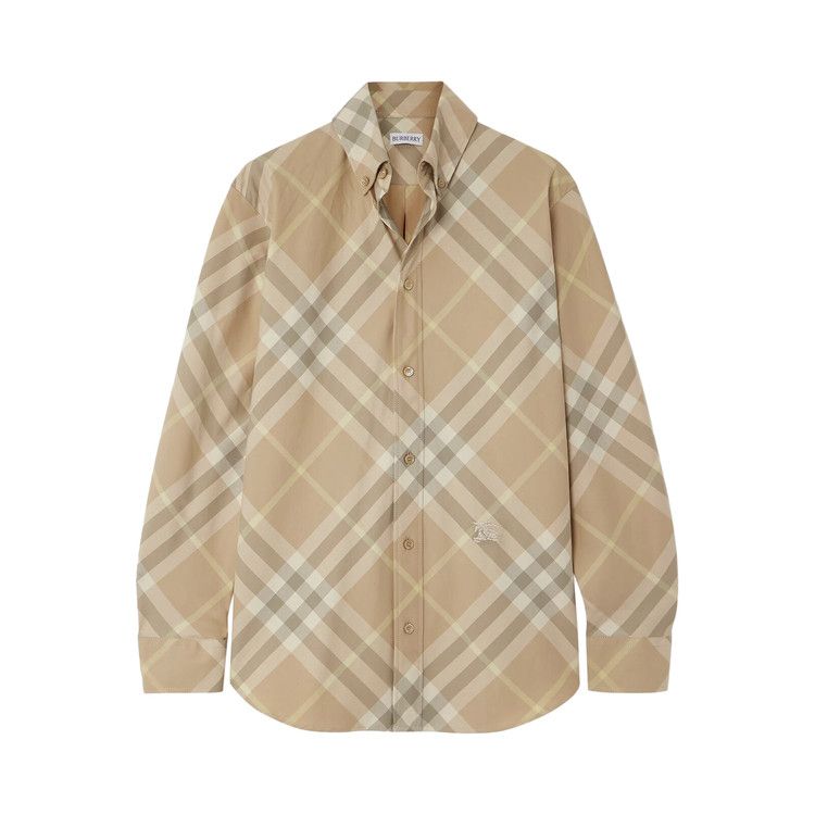 Burberry Long-Sleeve Shirt 'Flax Check'