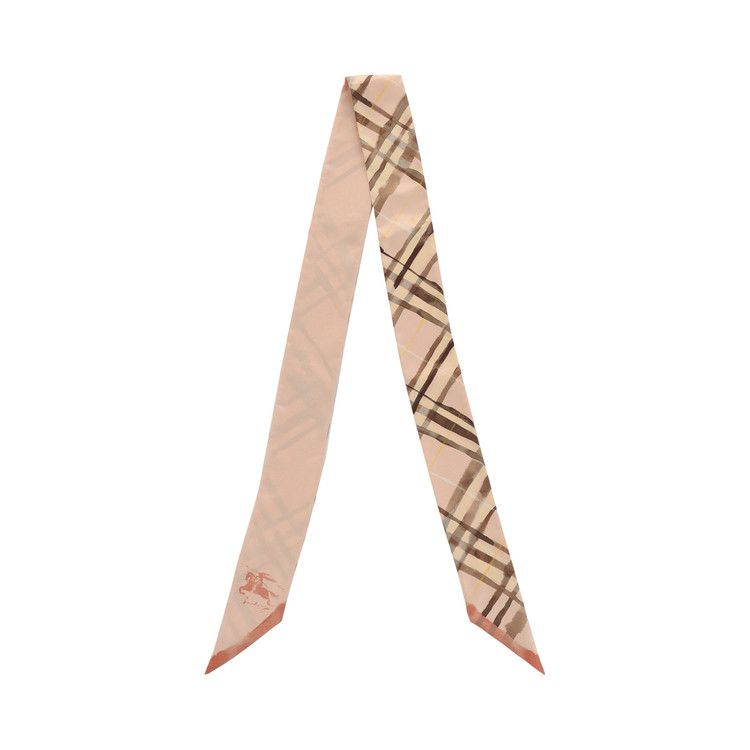 Burberry Watercolor Check Silk Scarf 'Teacup'