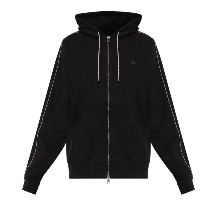 Burberry Scott Check Piping Hoodie 'Black'