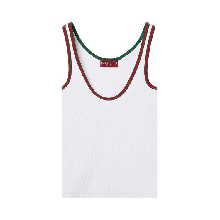 Gucci Web Tank Top 'White'