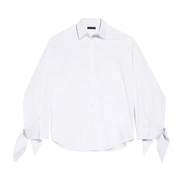 Balenciaga Long-Sleeve Oversized Shirt 'White'