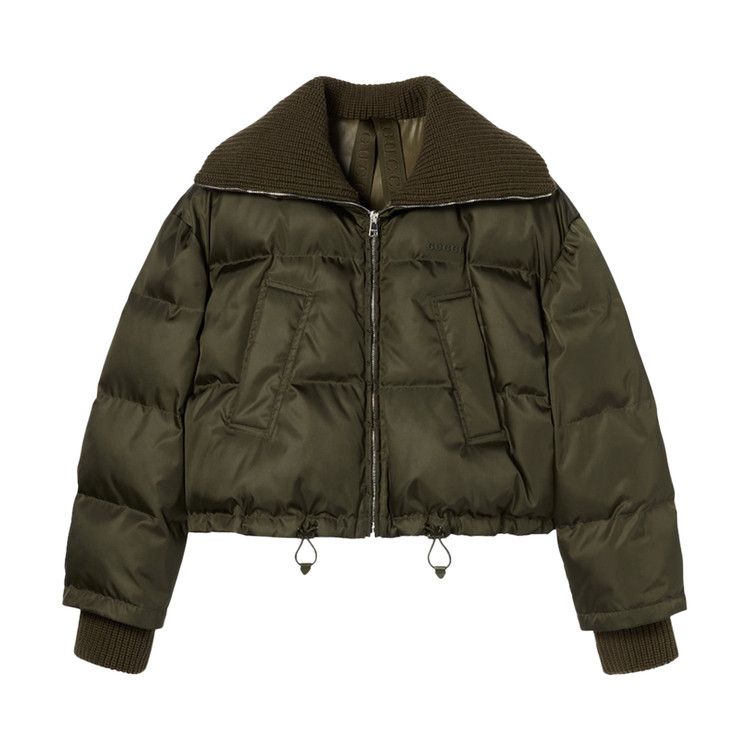 Gucci Gabardine Fine Nylon Bomber 'Army Green'