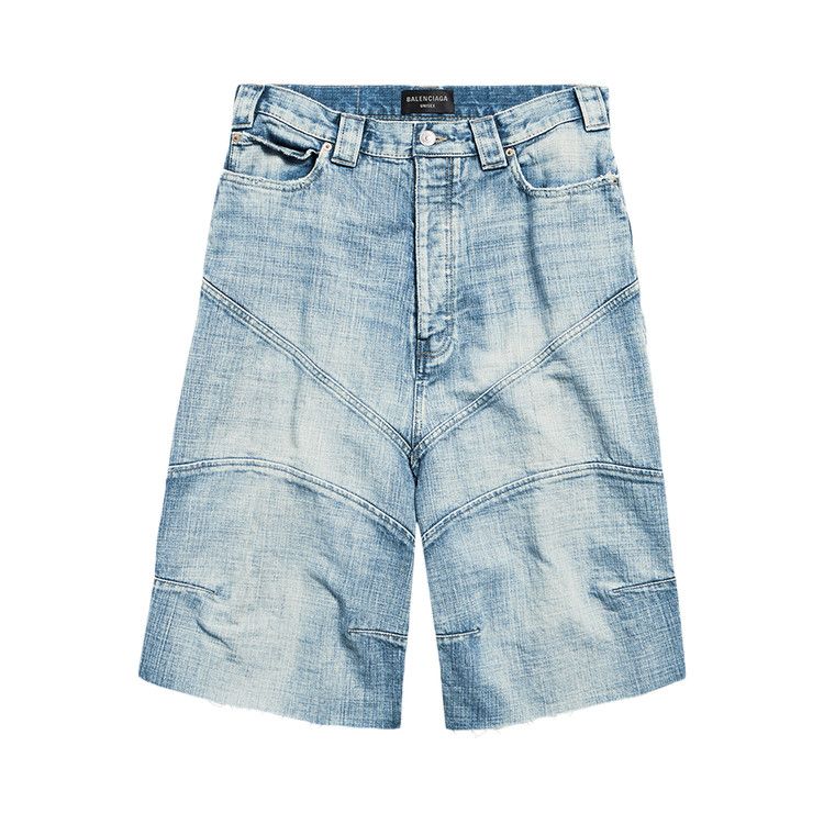 Balenciaga Knee Dart Shorts 'Light Blue'