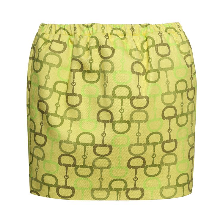 Gucci Horsebit Mini Skirt 'Lime Green'