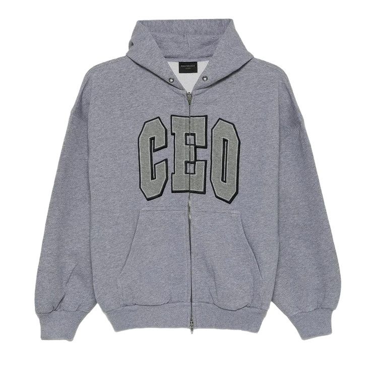 Balenciaga Small Fit Zip-Up 'Heather Grey'