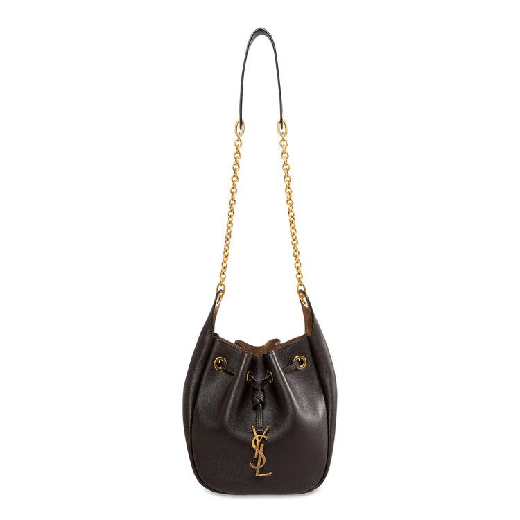 Saint Laurent Cassandre Supple Bucket Bag 'Fondente/Dark Sigaro'