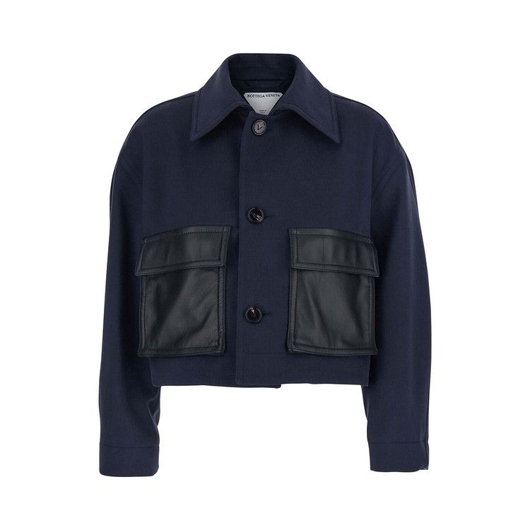 Bottega Veneta Leather Pocket Blouson 'Midnight Blue'