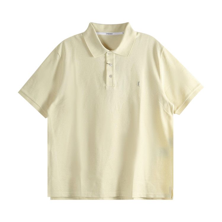 Saint Laurent Classique Bande Polo 'Jonquille/Vert'