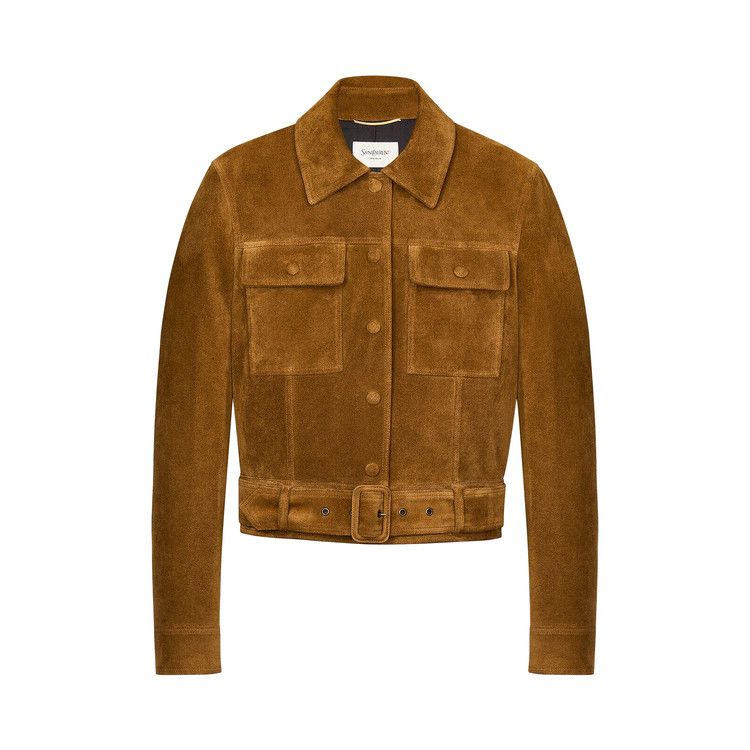 Saint Laurent Suede Jacket 'Noix'