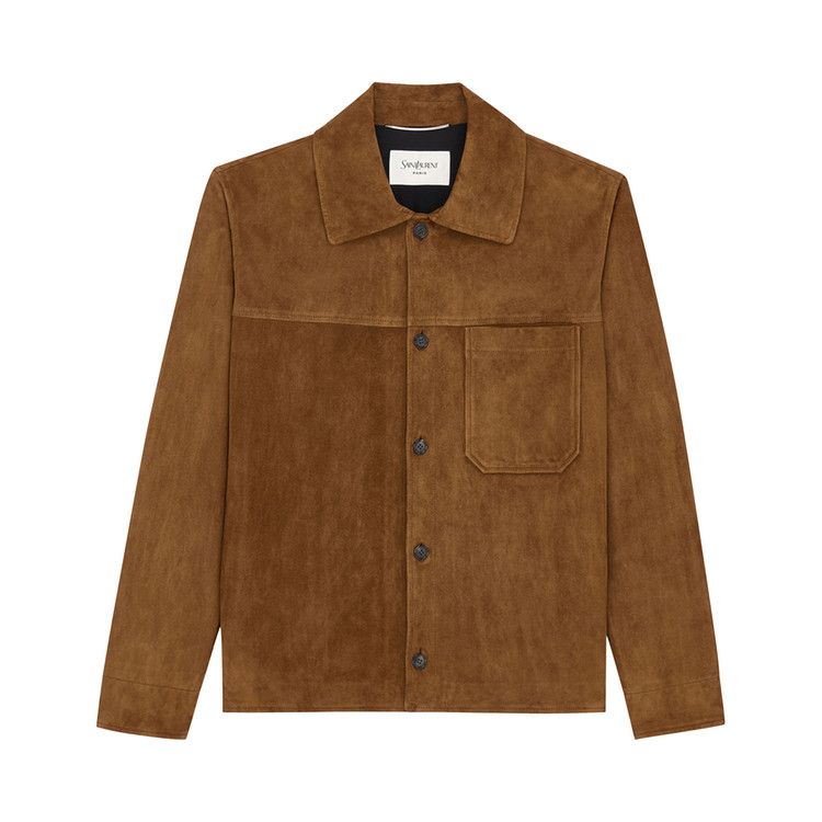 Saint Laurent Surchemise Poche 'Rhum Ambre'