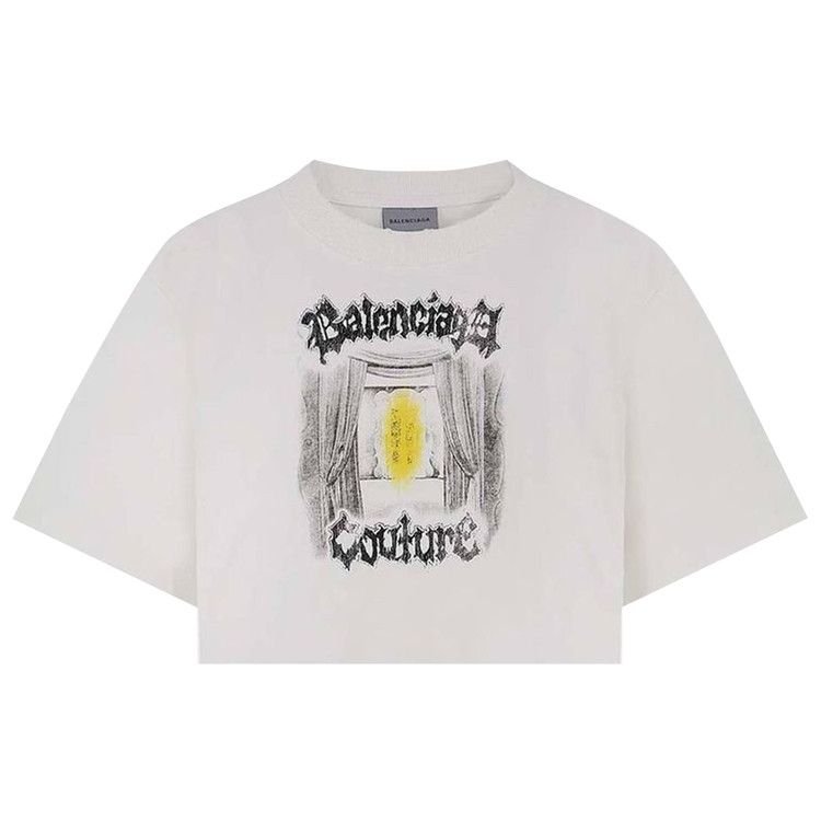Balenciaga Cropped T-Shirt 'White'