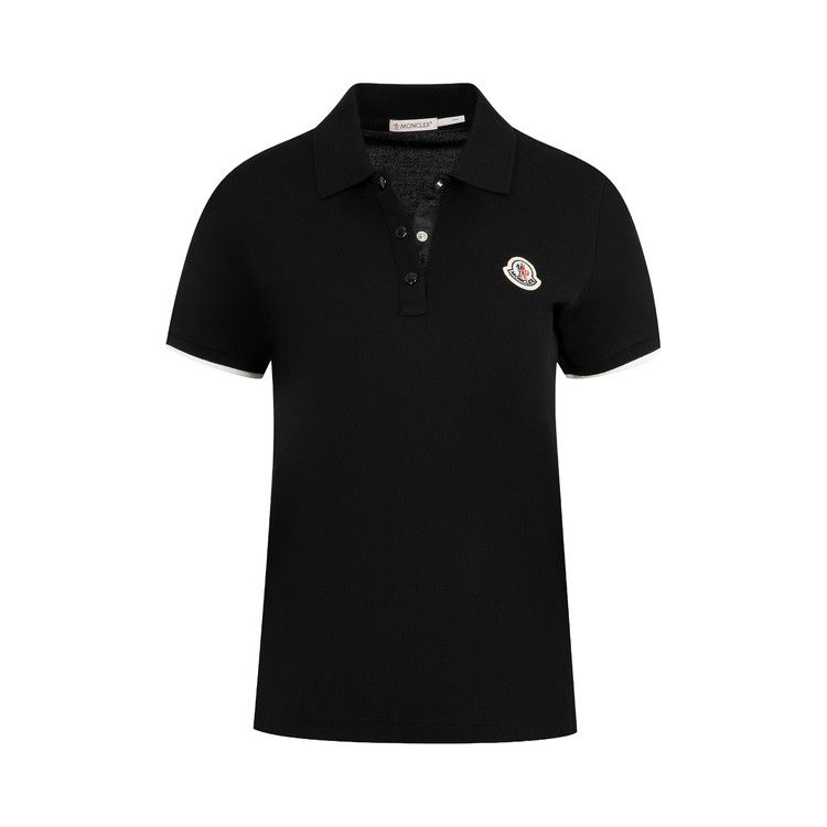 Moncler Toggle Waist Polo Shirt 'Black'