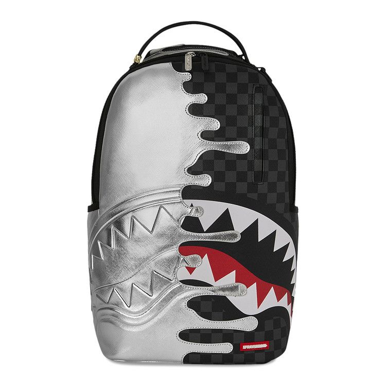 Sprayground Silver Side Drip Check DLXSV Backpack 'Multicolor'