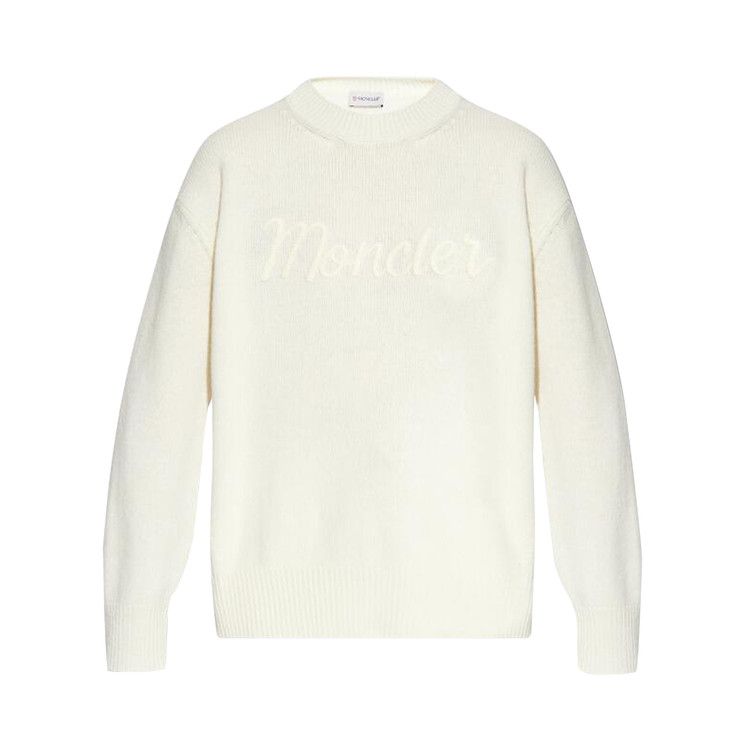 Moncler Crew Neck Long-Sleeve Top 'Silk White'