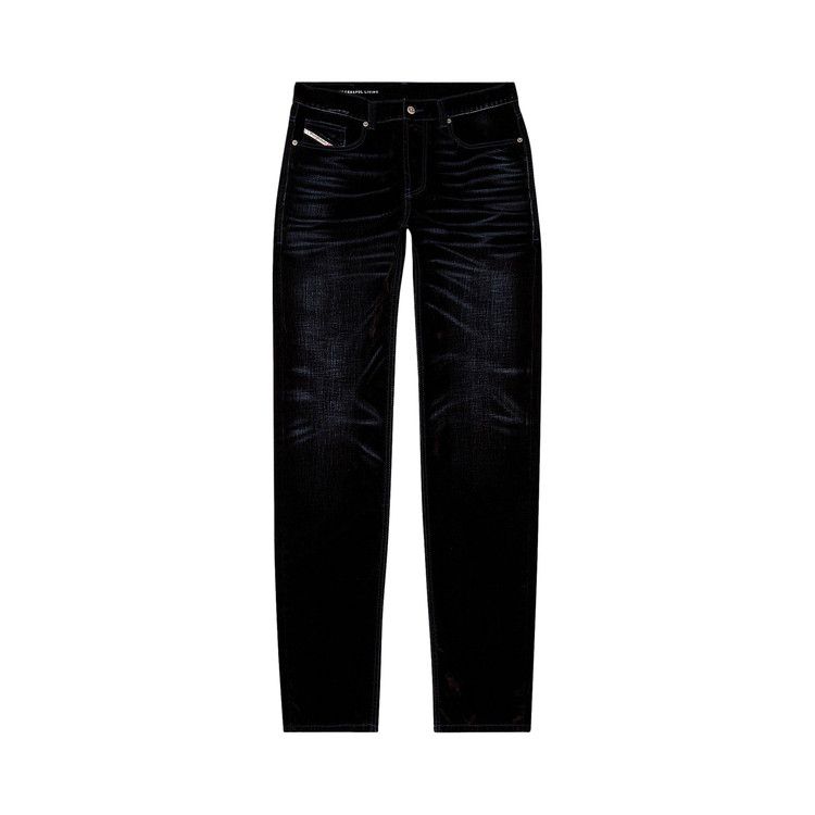Diesel Loose Velvet Flocked Denim 'Blue'
