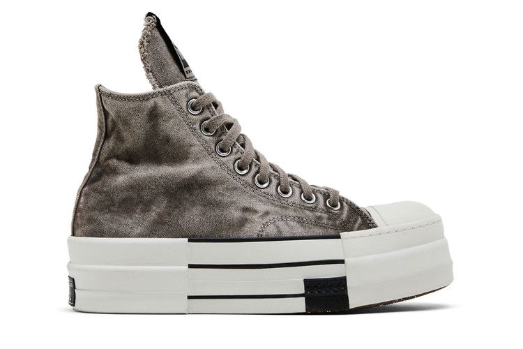 Rick Owens x Converse DRKSHDW DBL DRKSTAR Chuck 70 High 'Washed Canvas Pack - Concrete'