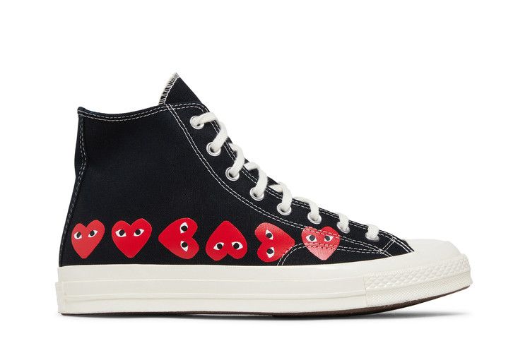 Comme des Garçons PLAY x Converse Chuck 70 High 'Multi Heart - Black'