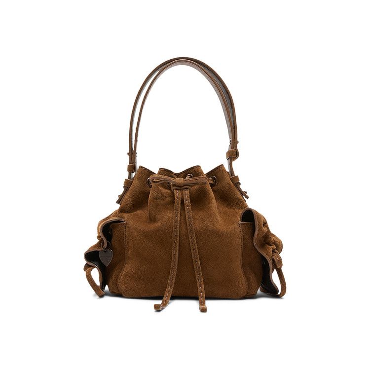 Acne Studios Multipocket Mini Bucket Bag 'Cognac Brown'