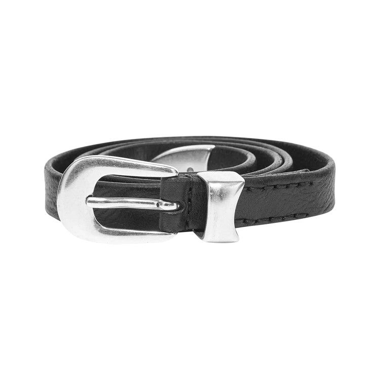 Our Legacy Leather 2cm Belt 'Black'