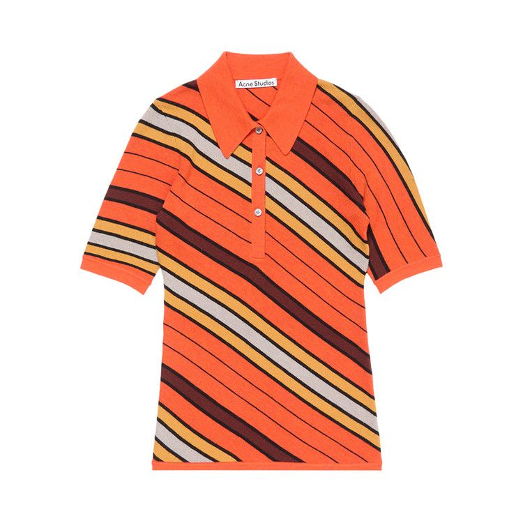 Acne Studios Wool Polo Knit 'Multi Orange'