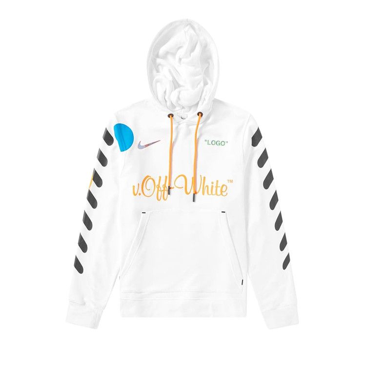 Nikelab x Off-White Mercurial NRG X Hoodie 'White/Total Orange'