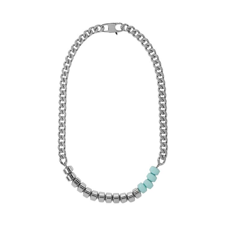 1017 ALYX 9SM Merge Candy Charm Necklace 'Silver/Sea'