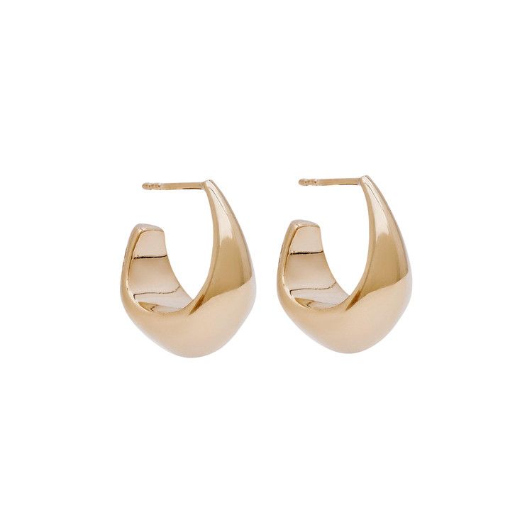 Lemaire Curved Mini Drop Earring 'Light Gold'