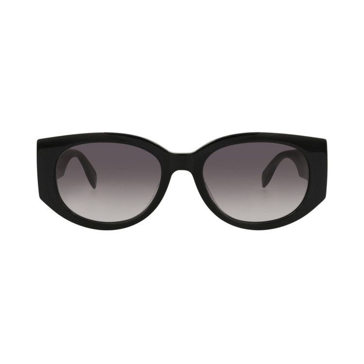 Alexander McQueen Round Sunglasses 'Black/Grey'