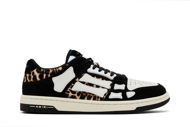 Amiri Skel Top Low 'Black White Leopard'