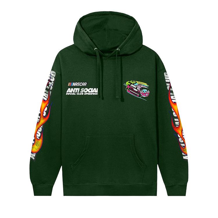 Anti Social Social Club x Nascar Daytona Hoodie 'Green'