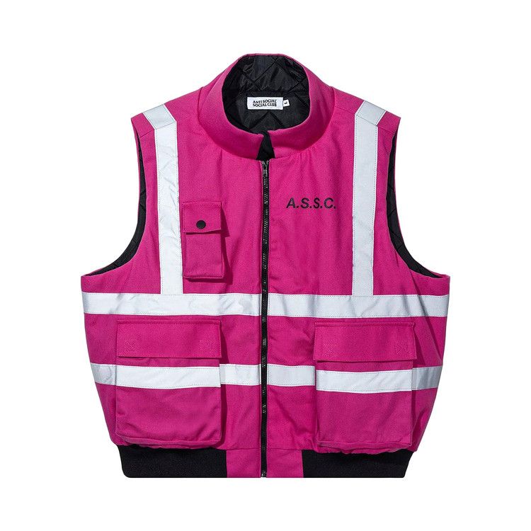 Anti Social Social Club Hi-Vis Work Vest 'Neon Pink'