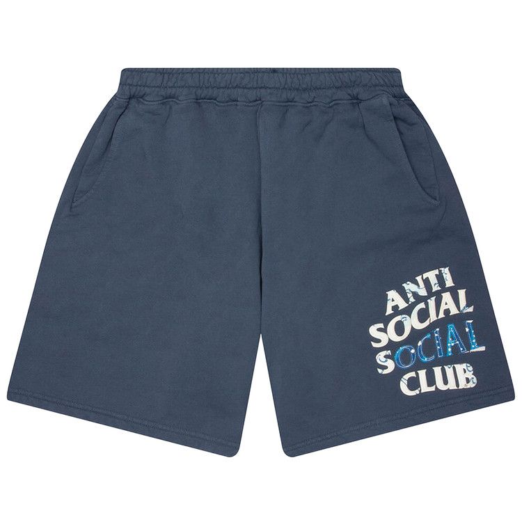 Anti Social Social Club Tonkatsu' Boro Wave Shorts 'Indigo'