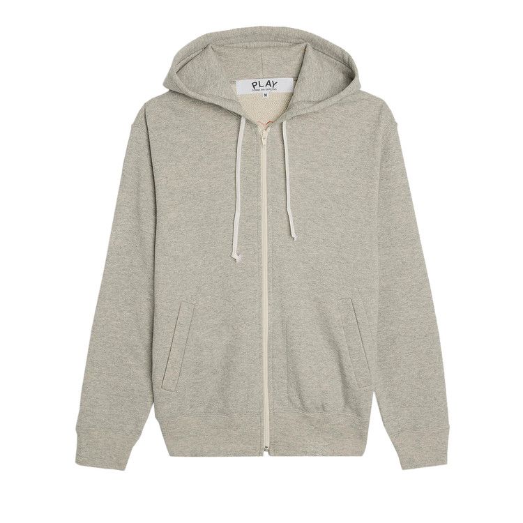Comme des Garçons PLAY Heart Back Emblem Hooded Zip Up 'Grey'