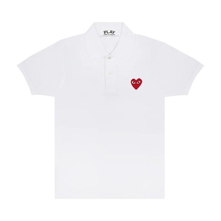 Comme des Garçons PLAY Red Emblem T-Shirt 'White'