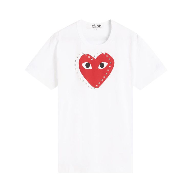 Comme des Garçons PLAY Heart Stud Tee 'White'