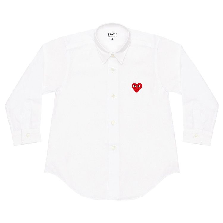 Comme des Garçons PLAY Button Up Shirt 'White'