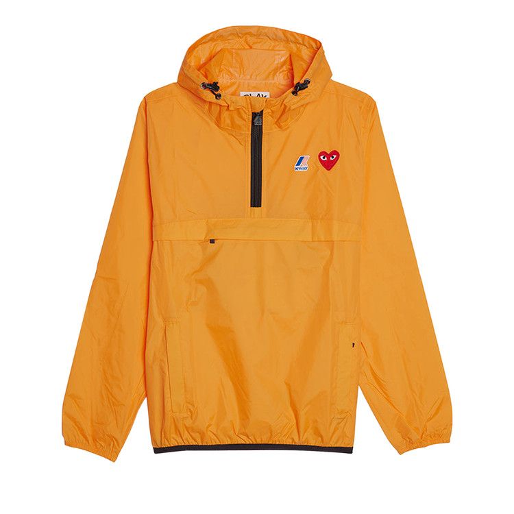 Comme des Garçons PLAY x K Way Half Zip Jacket 'Orange'