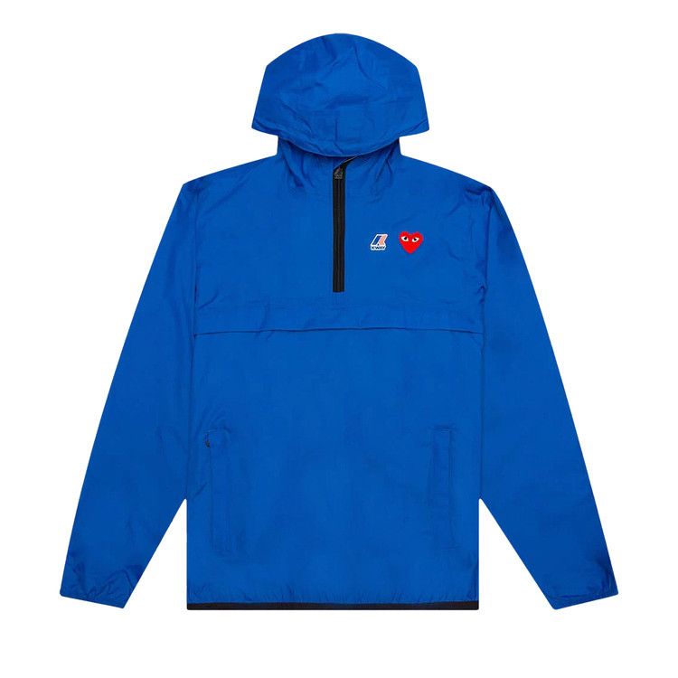 Comme des Garçons PLAY x K Way Half Zip Jacket 'Blue'