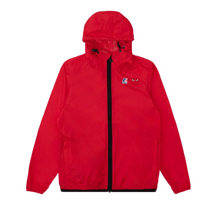 Comme des Garçons PLAY x K-Way Hoodie Full Zip 'Red'