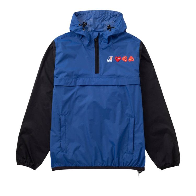 Comme des Garçons PLAY x K-Way Half Zip Hoodie 'Blue'