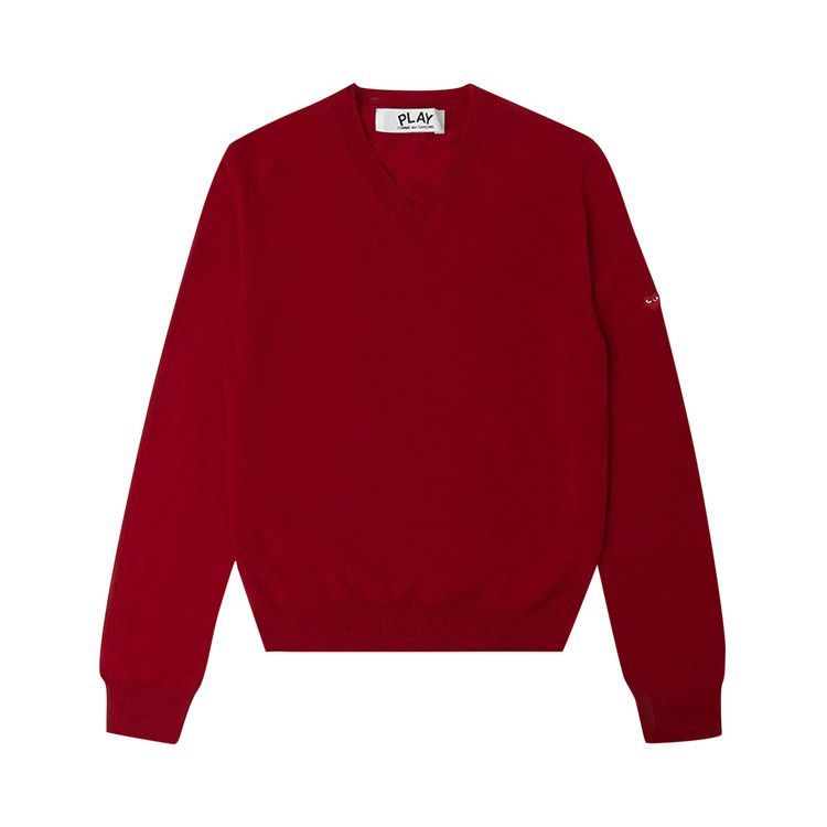 Comme des Garçons PLAY Small Heart Sweater 'Red'