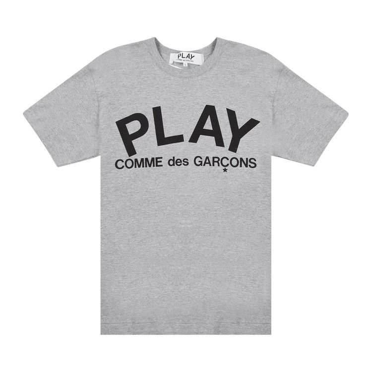 Comme des Garçons PLAY Text T-Shirt 'Grey'