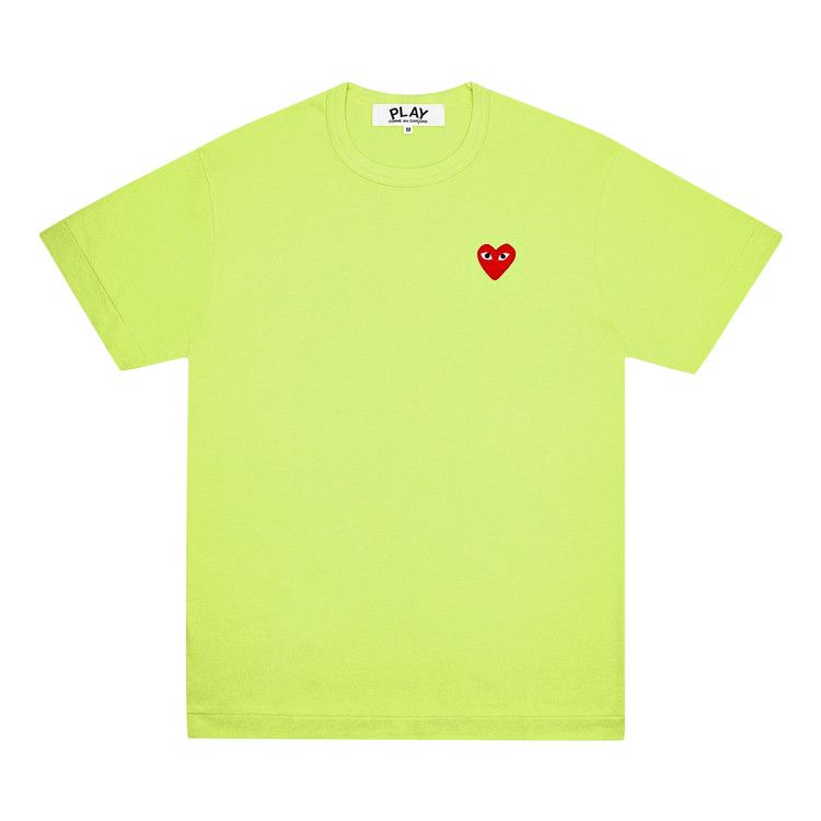 Comme des Garçons PLAY Pastelle Red Emblem T-Shirt 'Green'