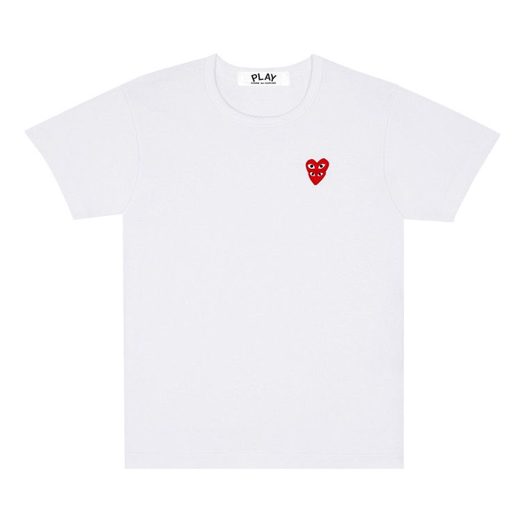 Comme des Garçons PLAY Double Heart T-Shirt 'White'