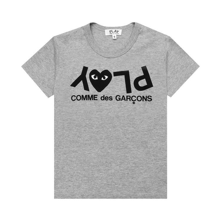 Comme des Garçons PLAY Inverted Text T-Shirt 'Grey'