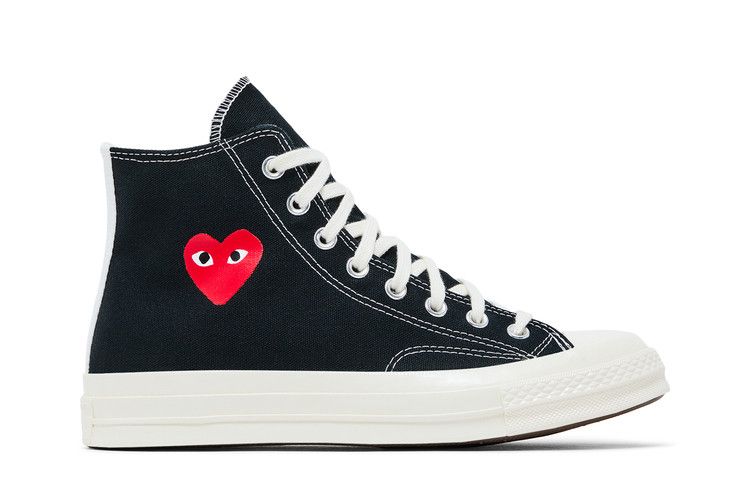 Comme des Garçons PLAY x Converse Chuck 70 High 'Small Red Heart - Black'