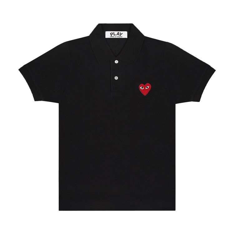 Comme des Garçons PLAY Heart Polo 'Black'
