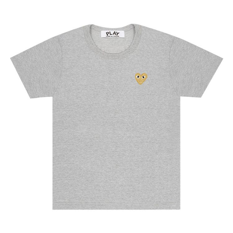 Comme des Garçons PLAY Gold Heart T-Shirt 'Grey'